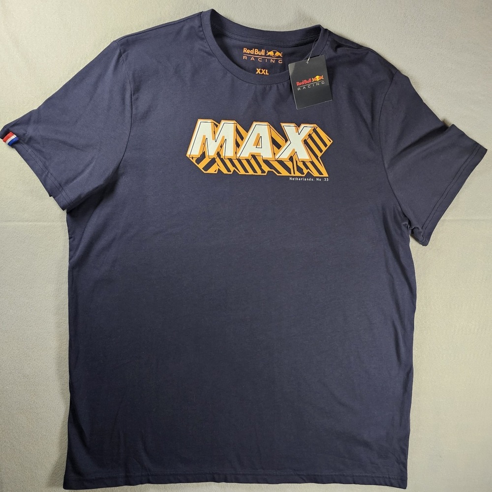 Red Bull Racing Max Verstappen #33 Graphic T Shirt Mens XXL NWT‎ Formula 1 F1